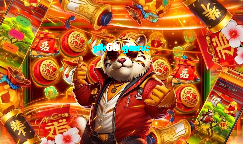 pk68 game casino presented on mobile device in Pakistan with slots and live games
